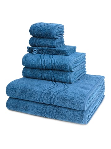 Ross 2 X Wasch- 2 X Gäste- 2 X Dusch- 2 X Handtuch im Set Cashmere feeling in Ozean