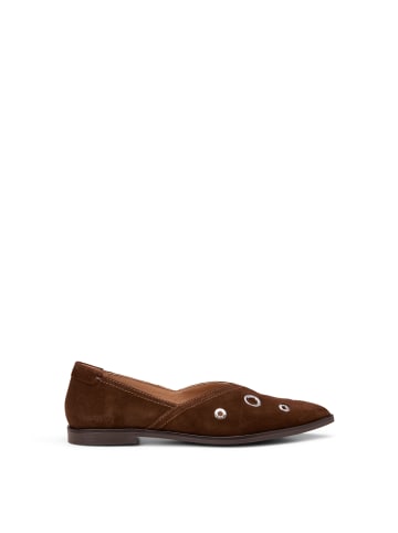 Marc O'Polo Ballerina Model Camilla in Dark Cognac