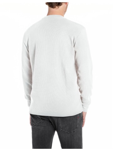 Replay Langarmshirt JERSEY LONGSLEEVE in Weiß