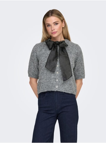 ONLY Strickjacke in Dark Grey Melange