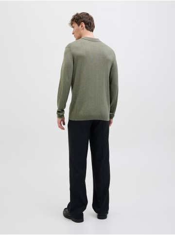 Jack & Jones Gestricktes Polo in Vetiver