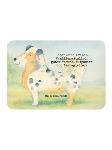 Mr. & Mrs. Panda Magnet Hund Australien Shepherd Design mit Spruch in Weiß