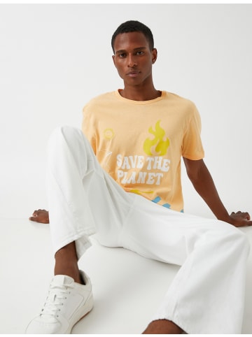 KOTON T-shirt in Orange