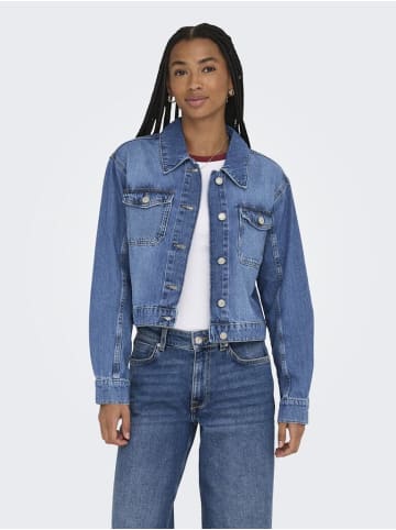 ONLY Jeansjacke in Medium Blue Denim