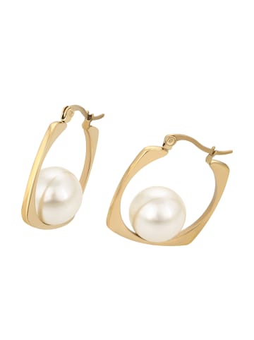 faina Women Earrings in Gold White