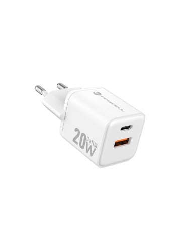 Wisam® FORCELL GaN Ladegerät 20W USB-C/A PD QC Weiß