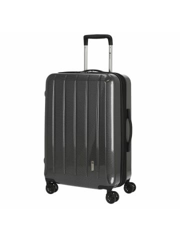 Check.In London 2.0 - 4-Rollen-Trolley 67 cm (orange) in carbon schwarz