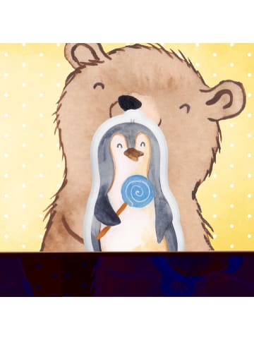 Mr. & Mrs. Panda Plüschkissen Pinguin Lolli ohne Spruch in Weiß