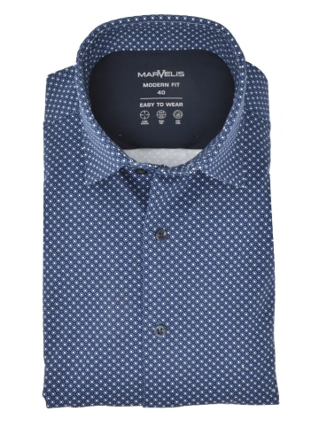 MARVELIS Modern Fit Easy To Wear Hemd in Dunkelblau