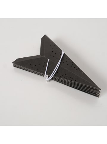 Boltze Bambusstern fürs Fenster, KASSINA in Schwarz, Ø 20 x (H) 7 cm