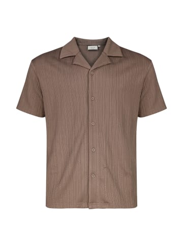 SikSilk Short Sleeve Shirt in brown