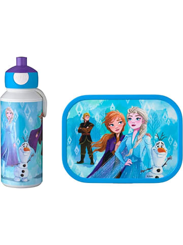 Mepal Pausenset Trinkflasche und Brotdose mit Bento-Einsatz in Blau