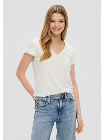 QS T-Shirt in 0200_ecru