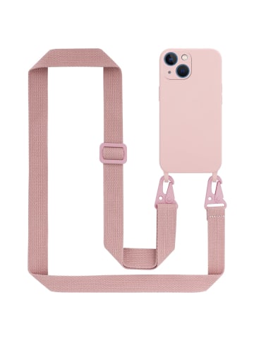 cadorabo Handykette für Apple iPhone 13 MINI Hülle in LIQUID PINK