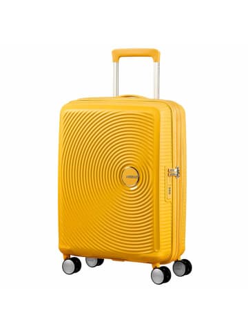 American Tourister Soundbox - 4-Rollen-Kabinentrolley S 55 cm erw. in golden yellow