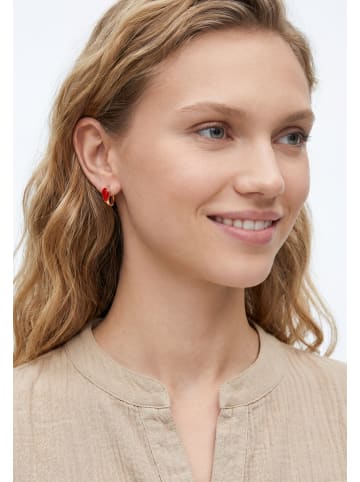 gaya Women Earrings in Rose Gold Red