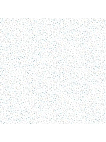Casadeco My Little World Tapete Streublümchen blau grau braun