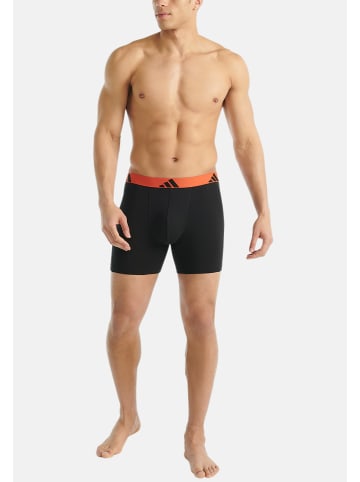 Adidas Sportswear Long Short / Pant Active Flex Cotton in Schwarz / orange