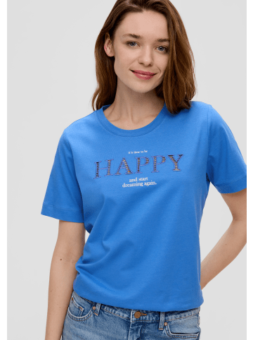 s.Oliver T-Shirt kurzarm in Blau