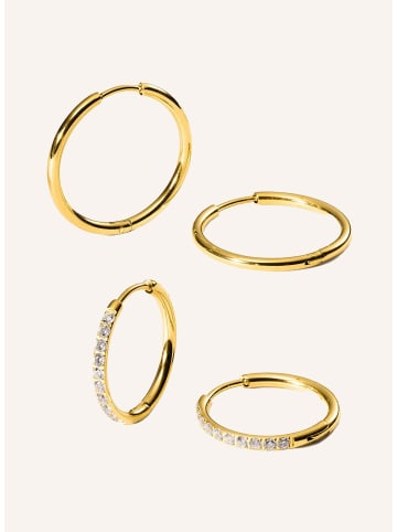 PURELEI Ohrring-Set Lovely Glitter Gold