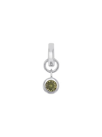 Amor Charm Silber 925, rhodiniert in Olivgrün