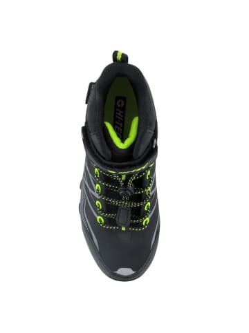 Hi-Tec Wanderstiefel Blackout Mid WP Jr in schwarz/lime