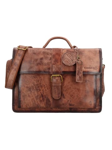 Greenland Nature Mascu & Line Aktentasche Leder 40 cm in braun
