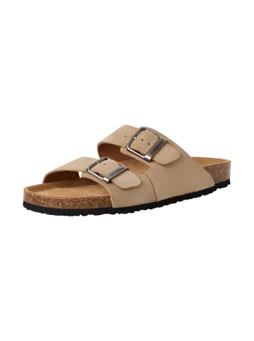 Tamaris Flache Leder-Pantoletten von Tamaris Beige
