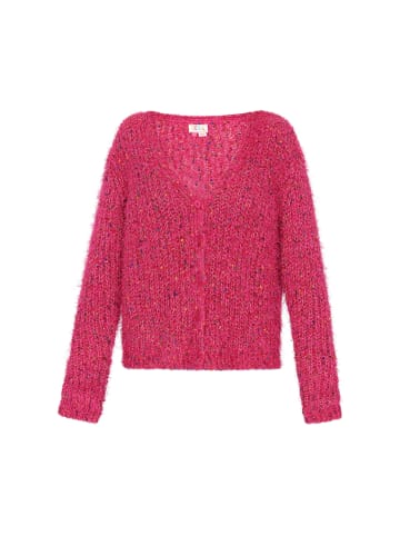 IZIA Cardigan in fuchsia multicolor