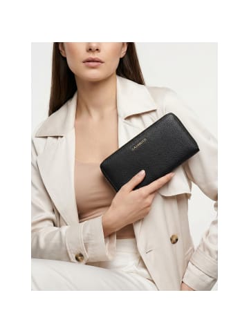 Lazarotti Bologna Leather XL Zip-Around Geldbörse Leder 19 cm in black