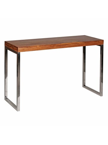 KADIMA DESIGN Konsolentisch GUNA Massivholz Konsole mit Metallbeinen in Massivholz