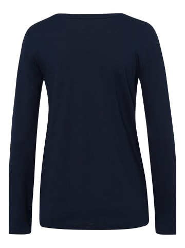 Hanro Longsleeve Sleep & Lounge in Dunkelblau