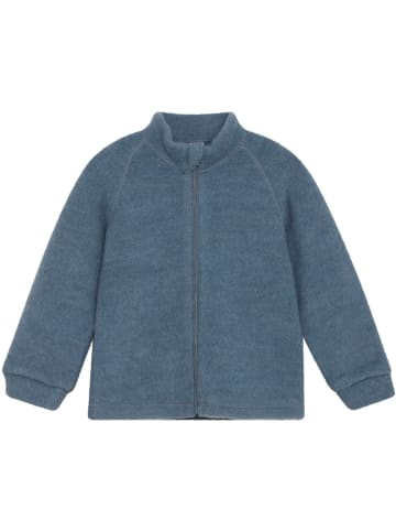 CeLaVi Kinder Fleecejacke/Fleecepullover "Jacket W/Zipper Soft Wool" in Grau