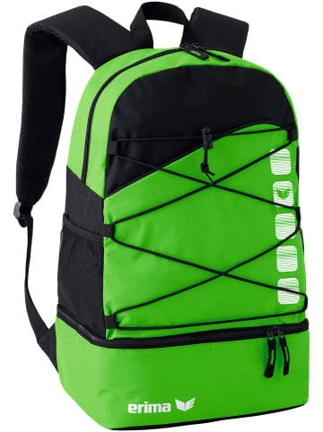 erima Club 5 Multifunktionsrucksack mit Bodenfach in green/schwarz