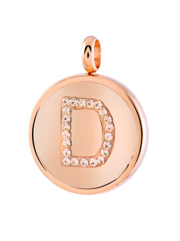 Lucardi Anhänger "Buchstabe D" Rund