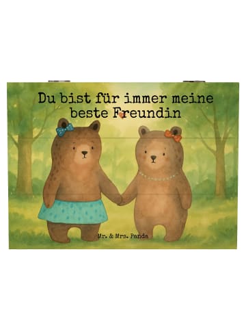Mr. & Mrs. Panda Geschenkbox Bär Freundin Design mit Spruch in Weiß