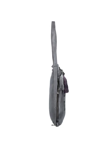 TASCHENDIEB Paniglgasse 4 Schultertasche Leder 33 cm grey