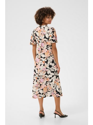 CULTURE Kleid CUaudrey Relaxed fit in Orange/Pink Flower