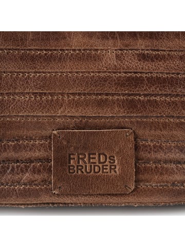 FREDs BRUDER Layer Shopper Tasche Leder 50 cm toffee