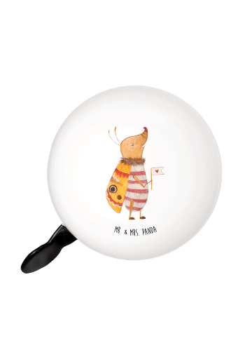 Mr. & Mrs. Panda Fahrradklingel Nachtfalter Fähnchen ohne Spruch in Weiß