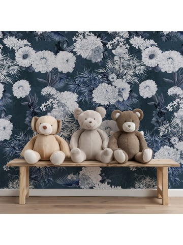 WALLPAPERS4BEGINNERS Tapete Blumen in Blau - (W) 180 × (L) 260 cm