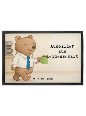 Mr. & Mrs. Panda fußmatte Ausbilder Leidenschaft Design mit Spruch in Weiß
