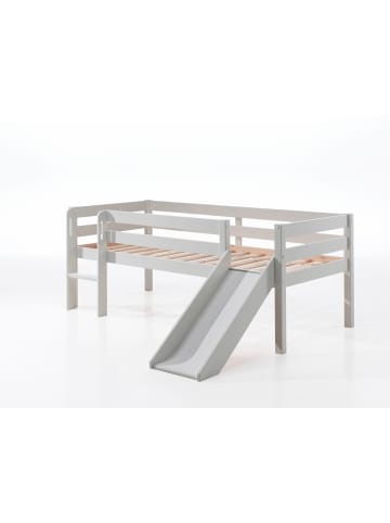 58 aufm Kessel KOJENBETT mit Rutsche Karolina 208x83x175 aus Massivholz in Weiß