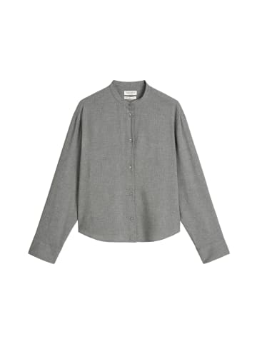 Marc O'Polo Bluse relaxed cropped in Warm Granite Melange