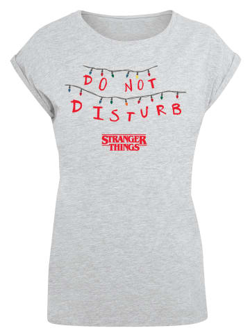 F4NT4STIC T-Shirt Stranger Things Do Not Disturb in grau meliert