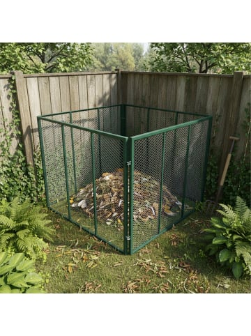 relaxdays Komposter in Grün - (B)100 x (H)80 x (T)100 cm