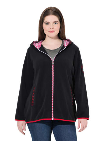 Ulla Popken Sweatjacke in schwarz