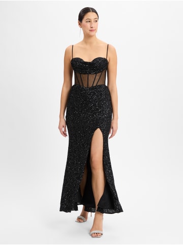 HEY KYLA Paillettenkleid in schwarz - 0001