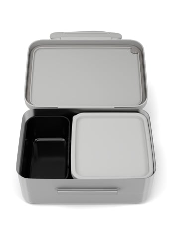 Ergobag Edelstahl Brotdose Gewitter in grau