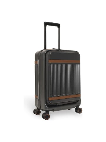 The Chesterfield Brand Zuna 4 Rollen Kabinentrolley S 55 cm Laptopfach in graphite